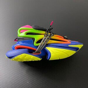 Balmain Colorful Pointed-Toe Sneakers For Men And Women